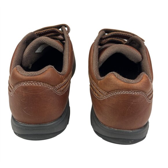 Dunham Velcro Strap Shoes Brown Leather Men's 9.5 Wide 6E 8009SB - Picture 5 of 9